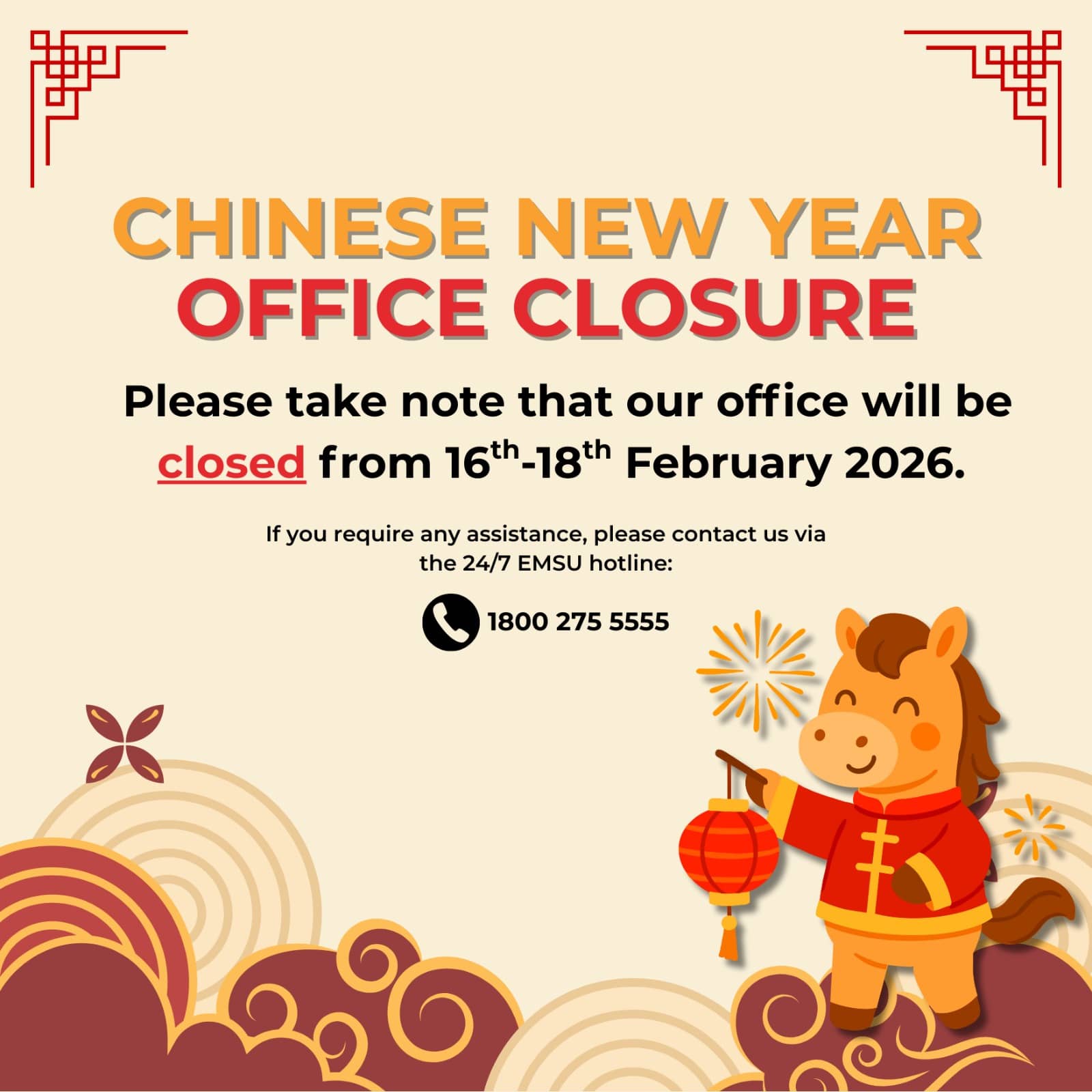 Chinese New Year Office Closure